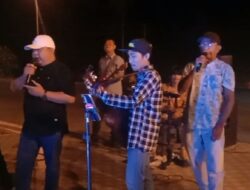 Tugu Bundaran Pancasila Jadi Sarana Hiburan Malam Minggu Masyarakat Kabupaten Lamsel