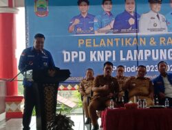 Iqbal Ardiansyah S.SI, M.M Lantik Ketua DPD KNPI Lamsel