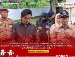 Logistik Surat Suara Tiba di KPU Lamsel
