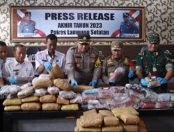 Kerja Keras Polres Lamsel Narkoba Ditahun 2023, Sebanyak 1.450.363 Jiwa Diselamatkan Dari Bahaya