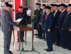 Pelantikan Direktur dan Struktural, Perumda Tirta Jasa Dipuji Bupati Nanang Ermanto Hingga Perintah Selesaikan Target