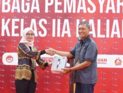 Dukung Program WBP, Persaja Lamsel Hibahkan Peralatan Pembinaan ke Lapas Kalianda