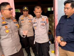 Kapolres Lampung Selatan Pantau Pelipatan Kertas Surat Suara di Gor Kalianda
