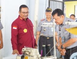 Kunjungi Lapas Kalianda, Stafsus Menteri Kumham Bidang Keamanan dan Intelijen Apresiasi Bimbingan Kerja Lapas