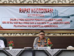 Hadapi Libur Panjang, Polres Lamsel Menggelar Pengamanan Bersama Instansi Terkait