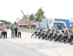 Polres Tulang Bawang Gelar Patroli Sinergitas Bersama TNI Pada Tahap Pungut Suara Pemilu 2024
