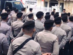 Ditsamapta Polda Lampung Lakukan Pengamanan di Bawaslu, Kabid Humas Ciptakan Situasi Aman