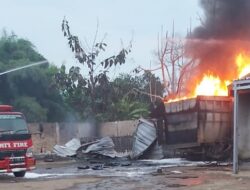 Kebakaran Gudang BBM di Natar, Polisi Lakukan Penyelidikan