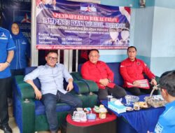 Sambangi Demokrat, Kandidat Petahana Nanang Ermanto Diteriaki Berpasangan Dengan Kader Internal Ini