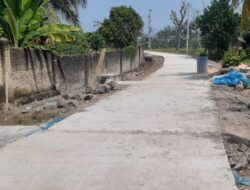 Pemdes Taman Agung Realisasi DD, Bangun Jalan Cor