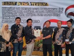 Bawaslu Lampung Selatan Hadiri Rapat Pleno Terbuka