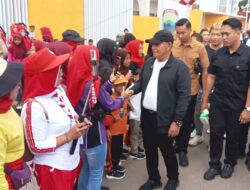 Ribuan Masyarakat Kecamatan Bakauheni Ikuti Jalan Sehat