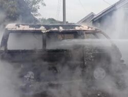 Mobil Mini Bus di Kalianda Kebakaran, Ini Kronologisnya