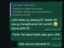 Mulai Panik, Oknum Pendukung 01 Nanang-Antoni Diduga Intimidasi Pendukung 02 Egi-Syaiful