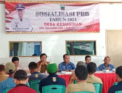 Pemdes Kesugihan Sosialisasikan PBB Tahun Anggaran 2024