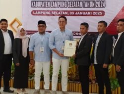 KPU Lampung Selatan Tetapkan Egi-Syaiful Menjadi Bupati Dan Wakil Bupati Lampung Selatan Terpilih