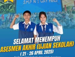 SMP Negeri 1 Way Panji Laksanakan Asesmen Akhir (Ujian Sekolah)