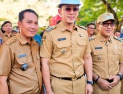 Peresmian Ruas Jalan Exit Tol, Junaidi Kades Kedaton Dampingi Bupati Lampung Selatan