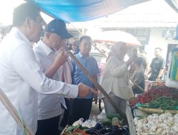 Camat Kalianda Dampingi 2 Menteri RI Cek Bahan Pokok Dipasar Impres