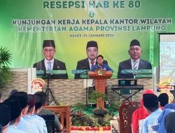Kemenag Kabupaten Lampung Selatan Gelar Resepsi HAB Ke- 80