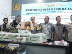 Polres Lampung Selatan Ungkap 3 Kasus Narkotika, Sita 118,59 Kg Sabu dan Selamatkan 479.857 Jiwa