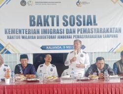 Ditjenpas Lampung Gelar Bakti Sosial di Kelurahan Bumi Agung
