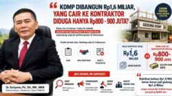 KDMP Disorot! Dr.Suriyanto Desak Transparansi Anggaran Rp 1,6 Milyar per Gedung